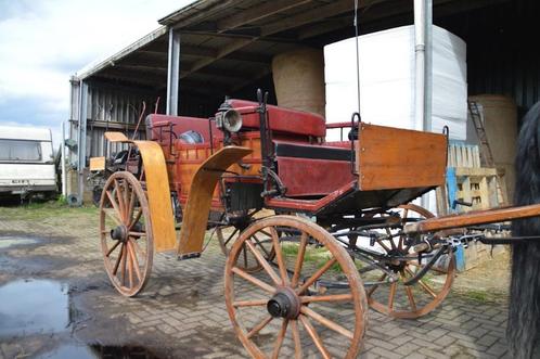 Antieke jachtwagen, Dieren en Toebehoren, Rijtuigen en Koetsen, Zo goed als nieuw, Wagonette, Paard
