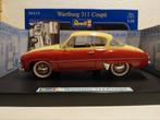 Wartburg 311 Coupe twotone rood/geel Revell metal 1:18 KRD, Ophalen of Verzenden, Zo goed als nieuw, Auto, Revell