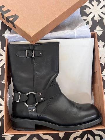 Nieuw! Prachtig mooie zacht leren biker boots. (42/43) beschikbaar voor biedingen