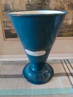 Vintage Edy emaille petrol Maatbeker, Ophalen of Verzenden