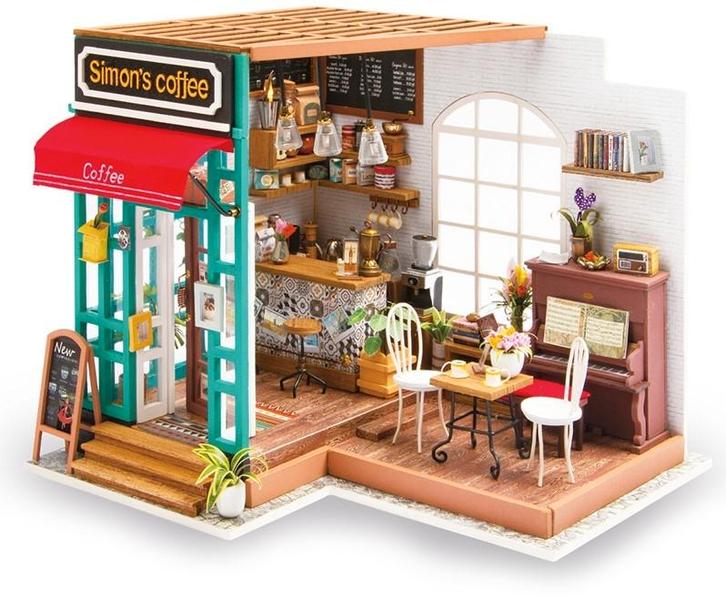 Robotime Simon's Coffee, Hobby en Vrije tijd, Knutselen, Nieuw, Ophalen of Verzenden