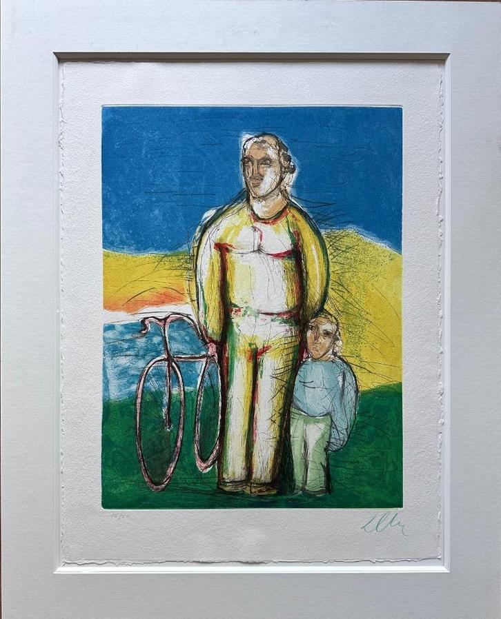 Sandro Chia lithografie, Antiek en Kunst, Kunst | Litho's en Zeefdrukken, Ophalen