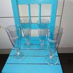 San d'oro glaasjes cool cream coffee 4 stuks, Ophalen, Glas of Glazen, Gebruikt, Glas