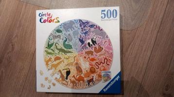 Ronde puzzel 500 stukjes  beschikbaar voor biedingen