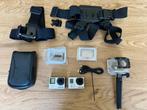 2x GoPro Hero 3 en Hero 4 actiecamera met accessoires, Ophalen, Gebruikt, GoPro