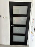 Karwei binnendeur sanne met mat glas, Doe-het-zelf en Verbouw, Ophalen, 80 tot 100 cm, Binnendeur, 200 tot 215 cm