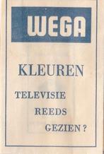 WEGA kleuren televisie, reeds gezien?, Ophalen of Verzenden