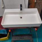 Solid Stone Wastafel met Spiegel en LEDVERLICHTING, Ophalen, Gebruikt, 50 tot 100 cm, Minder dan 100 cm