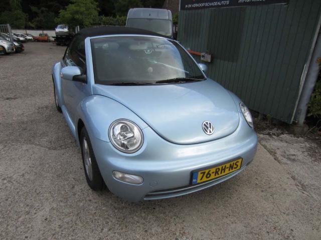 Volkswagen Beetle (Kever) 1.6 Cabriolet 75KW 2005 Blauw, Auto's, Volkswagen, Bedrijf, Te koop, Beetle (Kever), Boordcomputer, Centrale vergrendeling