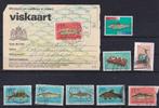X223A) viskaart NL met 8 verschillende viszegels, Ophalen of Verzenden, Nederland