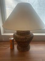 Birma rieten XL lamp Vintage rotan, Ophalen of Verzenden, Zo goed als nieuw, Minder dan 50 cm