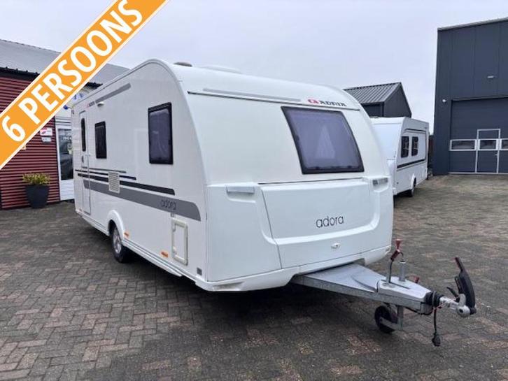 Adria Adora 513 TK bj.2014 MOVER, AIRCO en VOORTENT, Caravans en Kamperen, Caravans, Bedrijf, tot en met 6, 1250 - 1500 kg, Rondzit