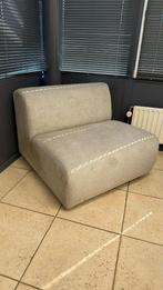 Zitbank - Stof - Beige - Ongeveer 90 x 90 cm, Ophalen, Gebruikt, Tweepersoons, 75 tot 100 cm