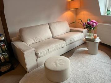 Beige IKEA KIVIK 3 zits bank - afbeelding 1