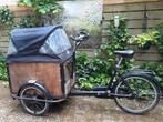 Bakfiets met huif (staat in Zuidlaren), Fietsen en Brommers, Fietsen | Bakfietsen, Gebruikt, Ophalen, Overige merken, Huif