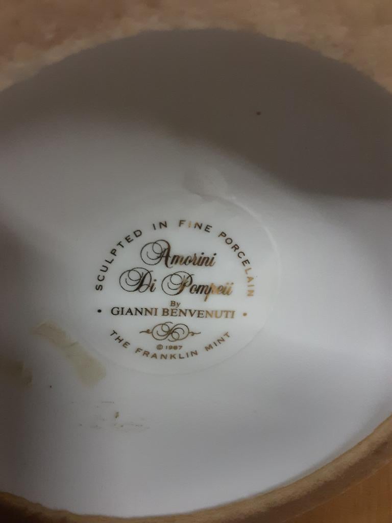 2 prachtige kandelaars "Amorini Di Pompei", Overige materialen, ., Wit, Ophalen of Verzenden