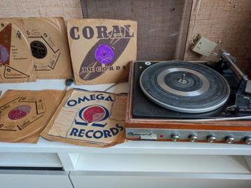 Garrard pick up met 78 toeren platen beschikbaar voor biedingen
