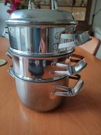 Hackman roestvrij stalen pannenset, Huis en Inrichting, Keuken | Potten en Pannen, Ophalen of Verzenden, Zo goed als nieuw, Rvs