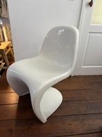 Panton stoelen wit hoogglans 4 stuks, Huis en Inrichting, Stoelen, Ophalen, Gebruikt, Wit, Vier