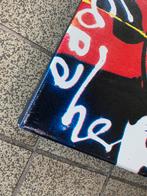 Herman Brood art-print op canvas, Gebruikt, 50 tot 75 cm, Ophalen of Verzenden, Print