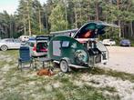 UNIEKE teardrop caravan te koop, Caravans en Kamperen, Chateau, Vast bed, Tot en met 2, 750 - 1000 kg