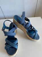 Graceland sandalen met sleehak, maat 40., Blauw, Zo goed als nieuw, Graceland, Sandalen of Muiltjes