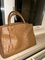 Prachtige lederen camel kleurige tas, Sieraden, Tassen en Uiterlijk, Tassen | Damestassen, Ophalen of Verzenden, Bruin, Handtas