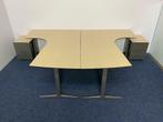 Bureau Ahrend Mehes duo-set (elektrisch), ahorn blad, Ophalen, Elektrisch, Gebruikt, Bureau