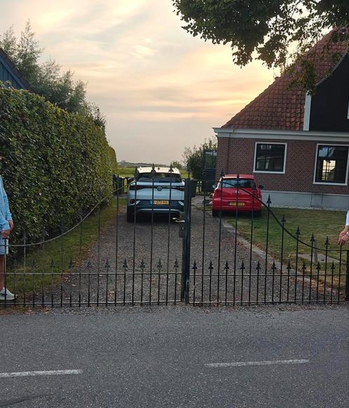 Stevige ijzeren poort / hek, Tuin en Terras, Tuinhekken en Hekwerk, Gebruikt, IJzer, Ophalen