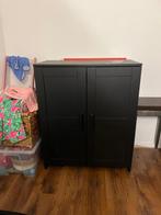 Black Wardrobe / Cabinet iKEA, Ophalen, Met plank(en), Gebruikt, 50 tot 100 cm