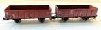 Fleischmann 2 hoge bakwagens DB serie Om 12, Hobby en Vrije tijd, Gelijkstroom, Fleischmann, Wagon, Ophalen of Verzenden