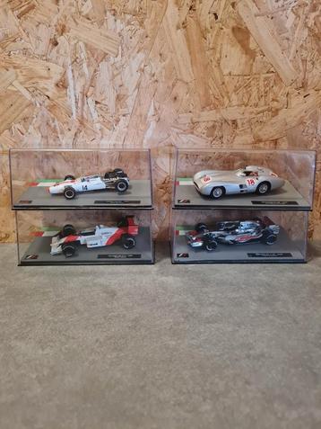 F1 schaalmodellen 1:43 inclusief magazine beschikbaar voor biedingen