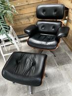 stoel eames replica met ottoman, Ophalen, Gebruikt, Mid century, Zwart