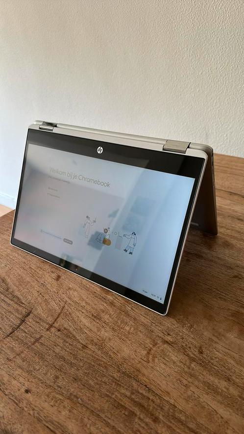 HP Chromebook x360 2-1 Laptop met Touch Screen (Wit, Zilver), Computers en Software, Chromebooks, Zo goed als nieuw, 14 inch, 8 GB