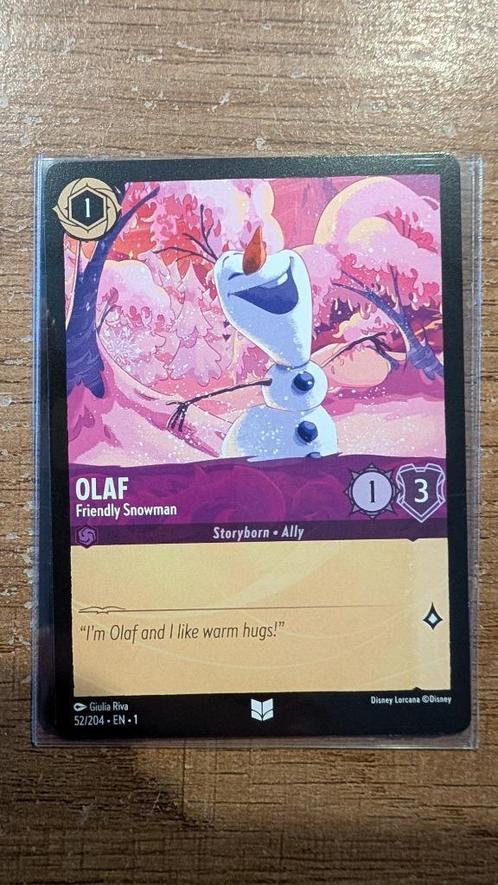 lorcana S1 52/204 Olaf, Hobby en Vrije tijd, Verzamelkaartspellen | Overige, Nieuw, Losse kaart, Ophalen of Verzenden