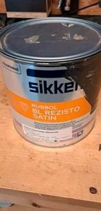 Sikkens Rubbol BL Rezisto Satin - Zwartgrijs, Gebruikt, Zwart, Ophalen of Verzenden, Verf