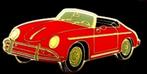 Porsche 356 Speedster pin- rood en groot, Verzamelen, Verzenden, Nieuw, Transport, Speldje of Pin