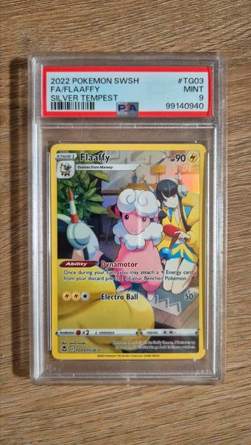 Pokémon PSA 9 Slab - Silver Tempest Flaaffy #TG03 beschikbaar voor biedingen