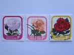 3 postzegels Nieuw-Zeeland, Nr. 683 t/m 690, 1975, Roses, Postzegels en Munten, Postzegels | Oceanië, Verzenden, Gestempeld