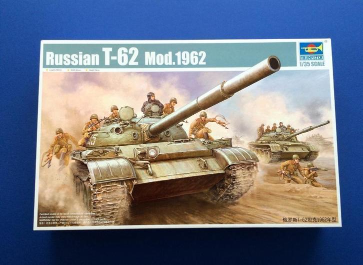 Trumpeter	376	T-62 -1962 	1/35, Hobby en Vrije tijd, Modelbouw | Auto's en Voertuigen, Nieuw, 1:32 tot 1:50, Italeri, Ophalen of Verzenden