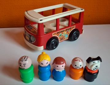 Vintage Fisher Price Mini Bus uit 1969 beschikbaar voor biedingen