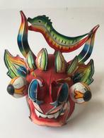 Origineel Boliviaans draken masker van metaal, Ophalen