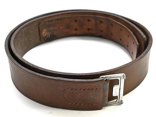 Bruin leren Polizei Equipment riem 1939, Verzamelen, Militaria | Tweede Wereldoorlog, Landmacht, Kleding of Schoenen, Duitsland