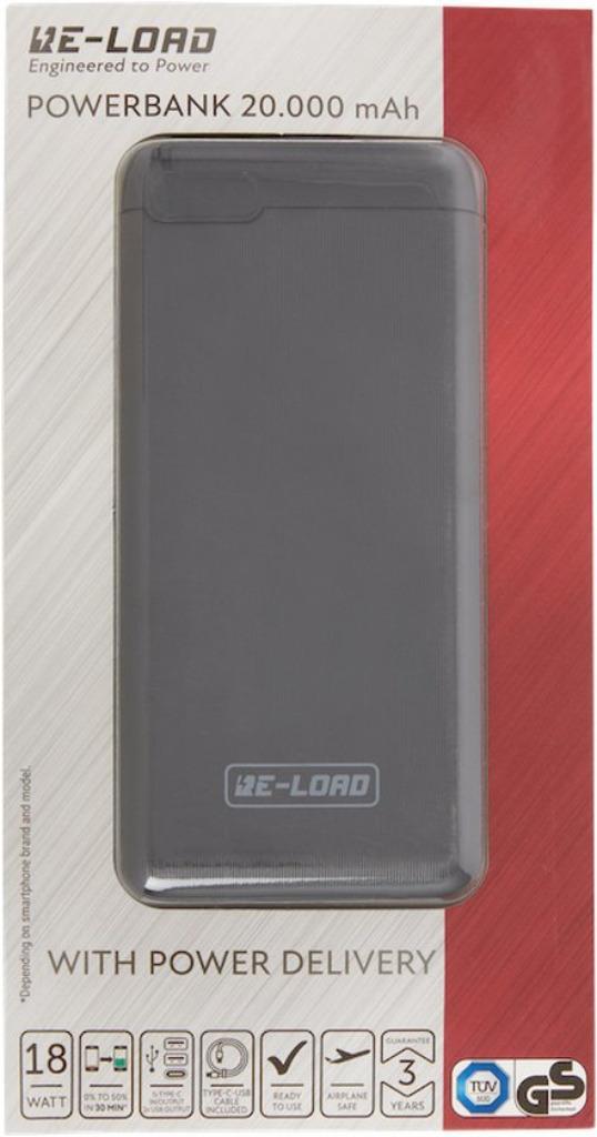 Reload - Powerbank - 20.000 mAh - Opladen Fast Charge Power, Telecommunicatie, Powerbanks, Nieuw, Ophalen