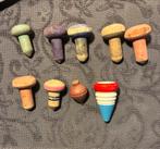 Vintage Houten Tollen, Jaren 50 speelgoed tollen, Antiek en Kunst, Antiek | Speelgoed, Ophalen of Verzenden