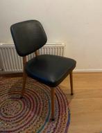 Retro stoel - Tijsseling - Eetkamerstoel - Skai - Zwart, Huis en Inrichting, Stoelen, Ophalen, Gebruikt, Zwart, Hout