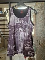 Te koop zwart dames sportshirtje met opdruk, merk Crivit, ma, Kleding | Dames, Sportkleding, Zwart, Maat 42/44 (L), Ophalen of Verzenden