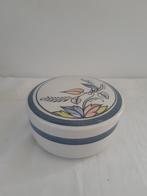 Delftsblauwe bonbonniëre handgeschilderd bladmotief., Ophalen of Verzenden