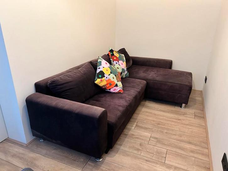 Uitschuifbare Slaapbank met Opbergruimte, Huis en Inrichting, Banken | Bankstellen, Gebruikt, Hoekbank, Driepersoons, 200 tot 250 cm