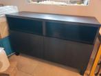 Ikea BESTA TV-meubel donkerbruin, Huis en Inrichting, Kasten | Dressoirs, Ophalen, Met deur(en), 100 tot 150 cm, Zo goed als nieuw